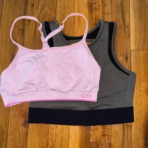 C9 by Champion Light Pink and Dark Green Sports Bras